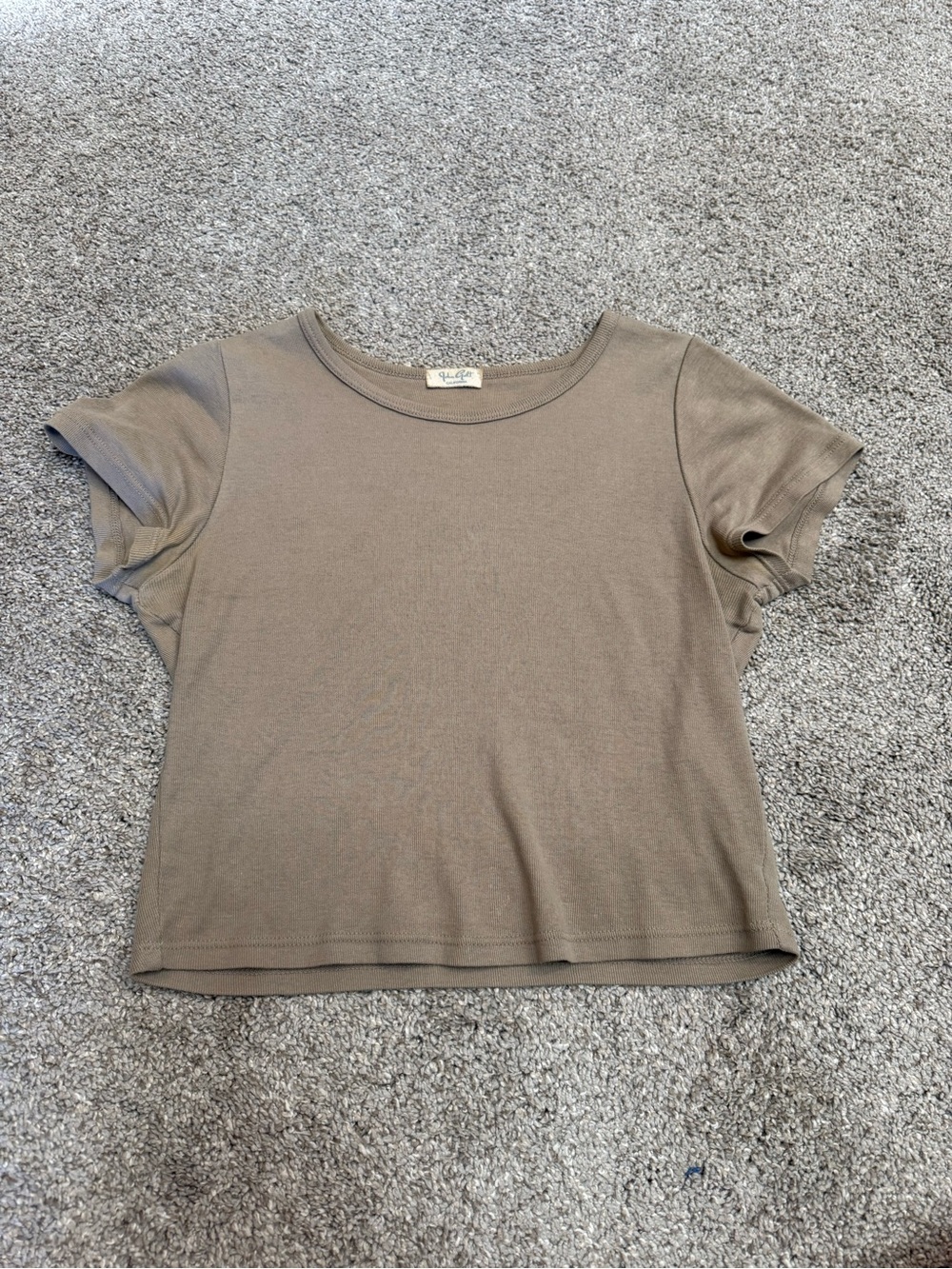Tan Brandy Melville Crop Top